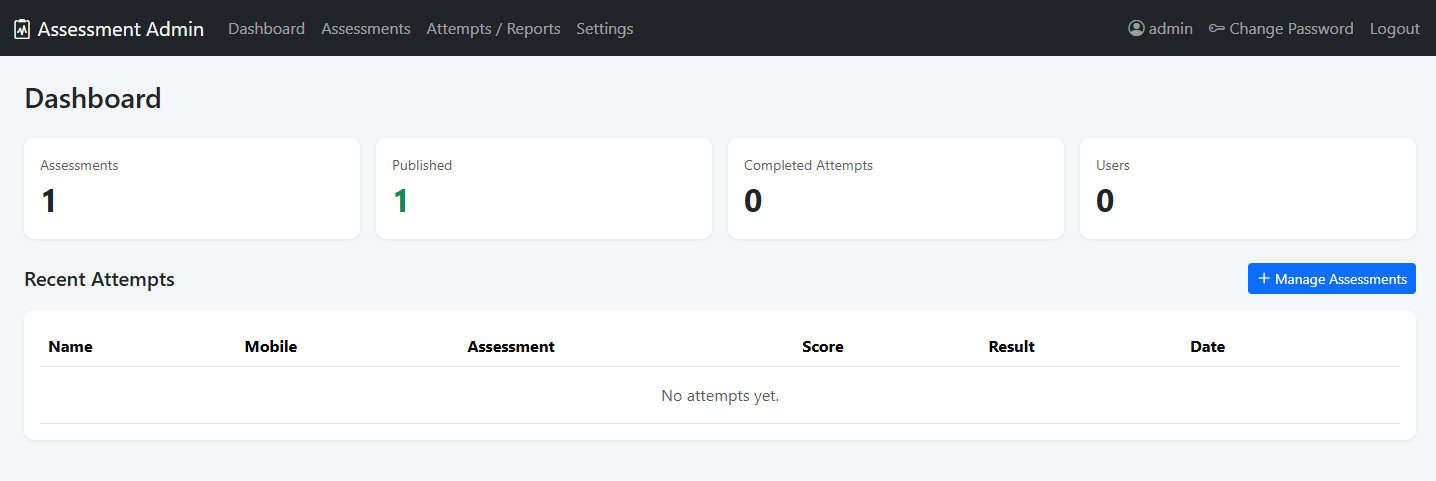 Online Assessment System